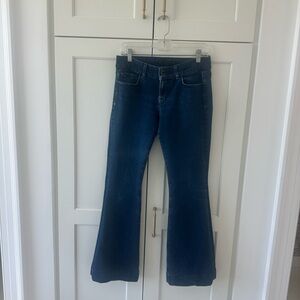 J Brand Dark Blue Flare Jeans